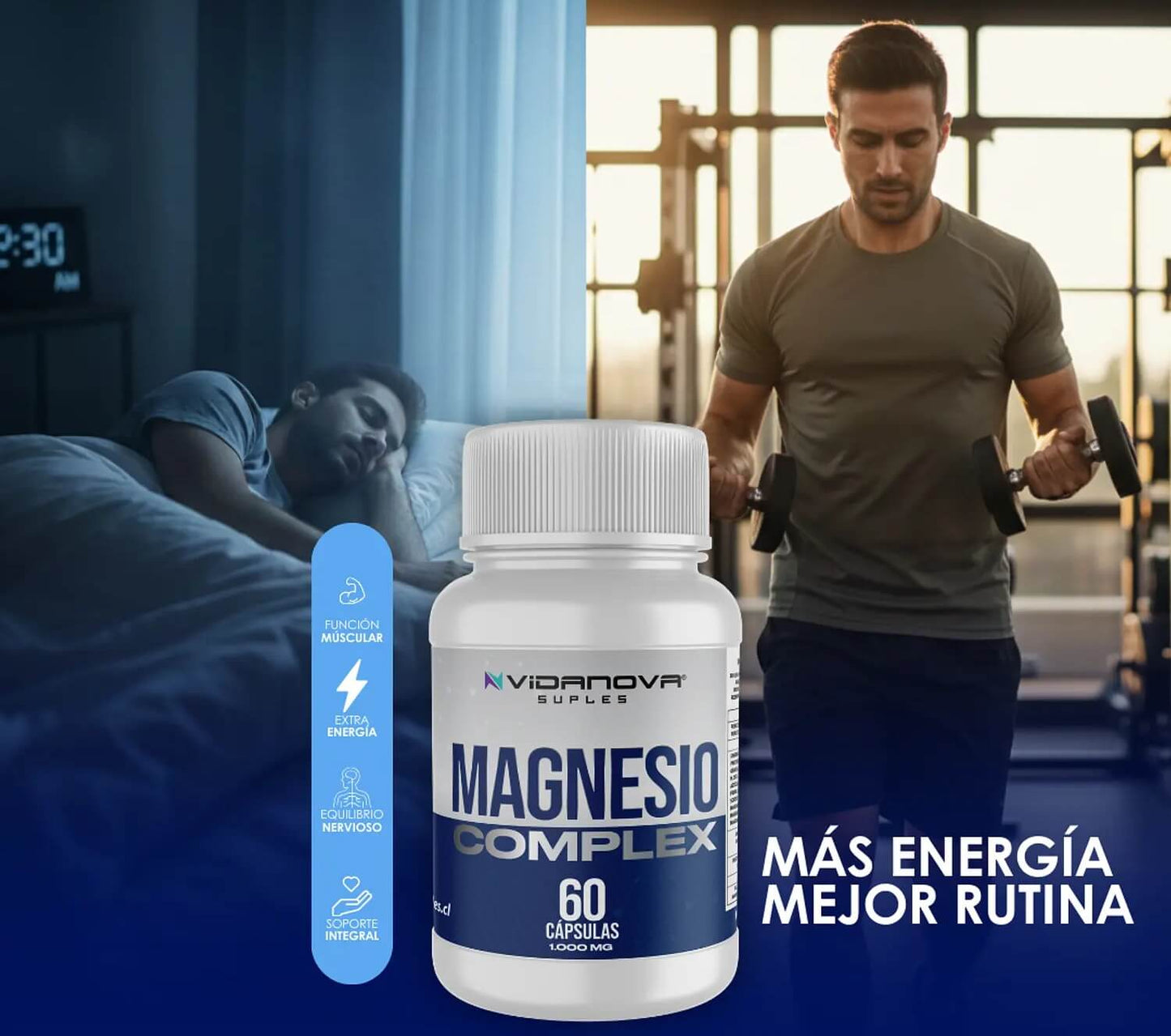 Magnesio Complex 1000 mg | Triple magnesio para tu bienestar diario