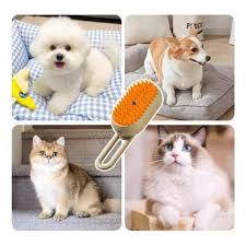 Cepillo de Vapor 3 en 1 para Gatos y Perros